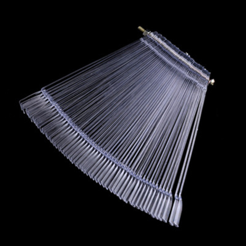 Nail Art Tips Fan Shaped Color Palette Card Display Practice Sticks Nail Style Swatches Nail Art Display Shelf Polish Card