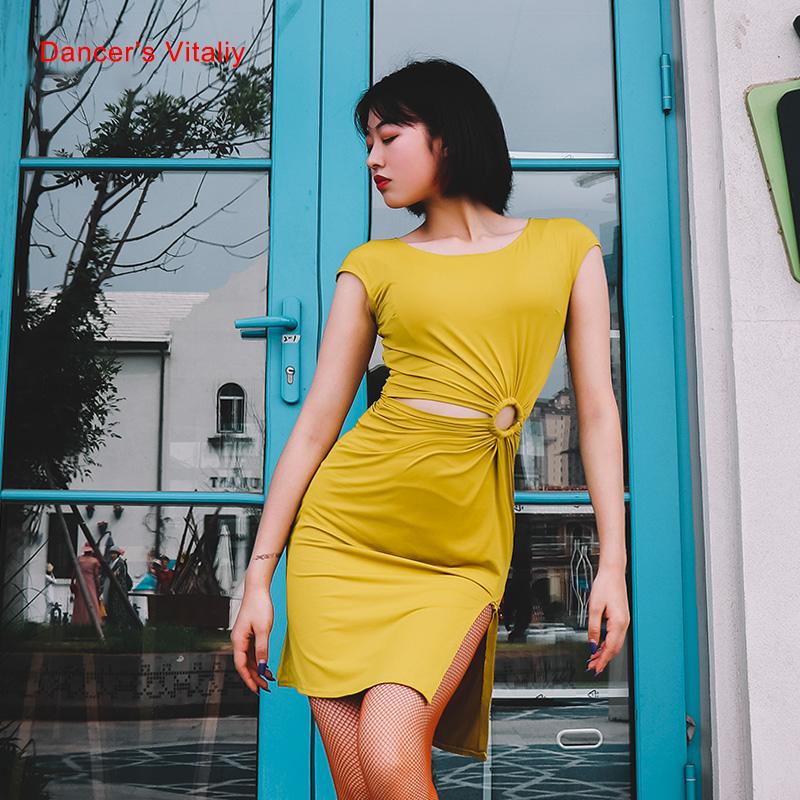 Latin Dance Practice Clothes Female New Elegant Ice silk Dress Rumba Samba Dancewear Professions Stage Performance SKirt, Black
Latin Dance Practice Clothes Female New Elegant Ice silk Dress Rumba Samba Dancewear Professions Stage Performance SKirt, Black