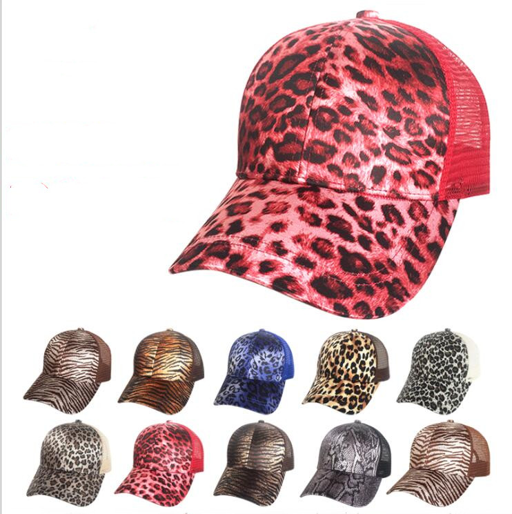 

Ball Hats Mesh Ponytail Beanie Women Leopard Camo Baseball Caps Hollow Criss Cross Ponytail Messy Cap Adjustable Summer Suncreen Caps LSK530, As pics