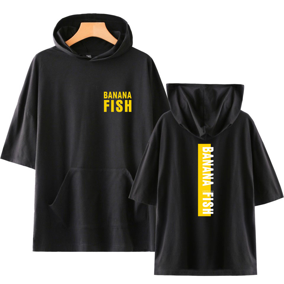 BANANA FISH 2 hot men/women hooded t-shirt Solid Color tshirts summer short sleeve hoodies t shirt casual harajuku tshirt Tops, White7
BANANA FISH 2 hot men/women hooded t-shirt Solid Color tshirts summer short sleeve hoodies t shirt casual harajuku tshirt Tops, White7
