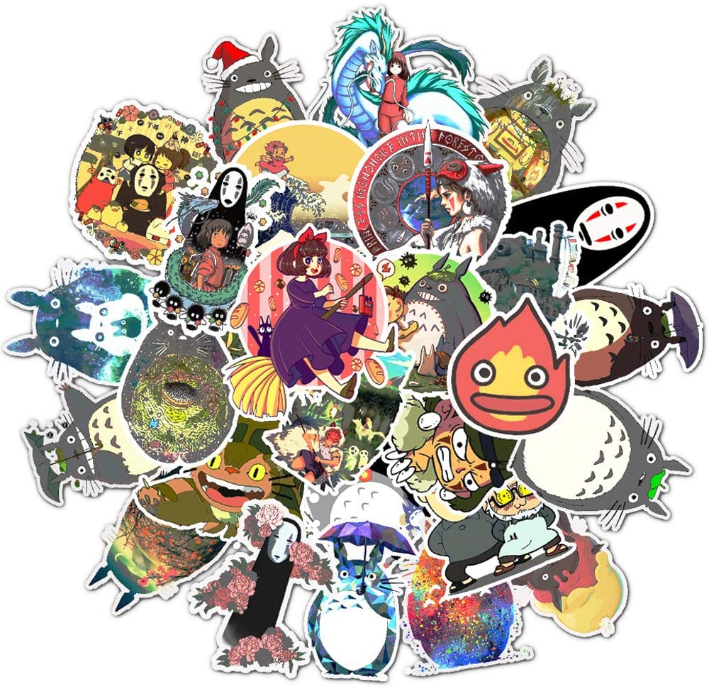 Pack of 50pcs Wholesale Cartoon Stickers Lovely Japan Anime Decals Laptop Skateboard Motor Bottle Car Waterproof Decal Bulk Lots