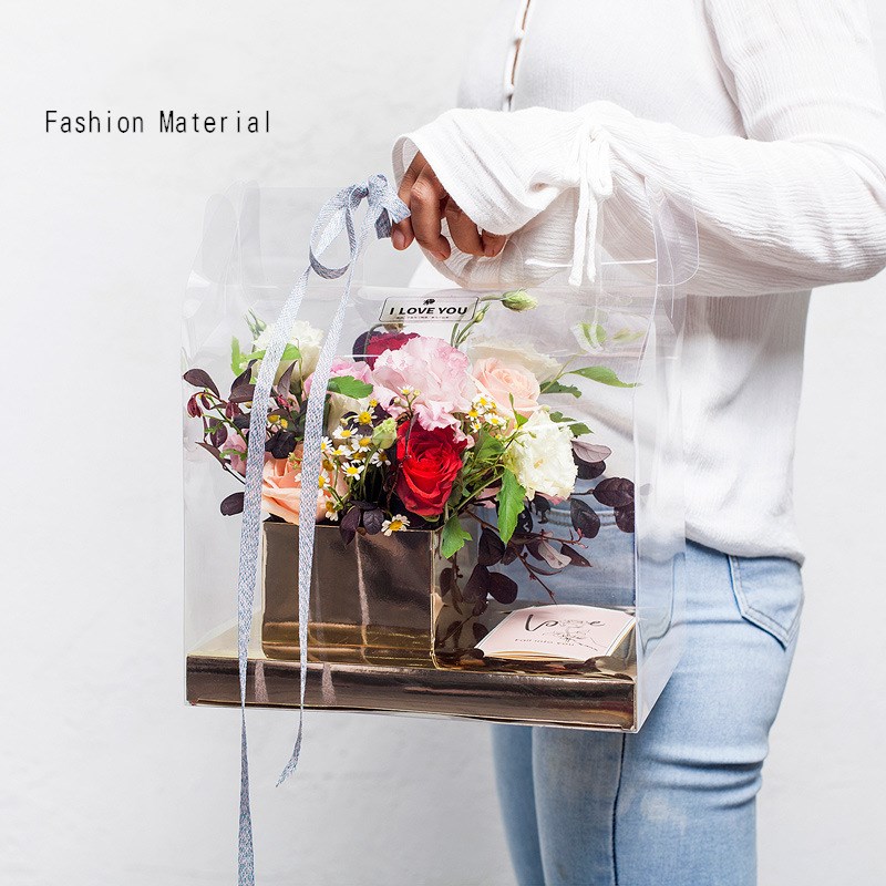 Newest Portable Gift Bags With Handles Transparent Pvc Packaging Box Valentine's Day Wedding Decoration Gift Cases
Newest Portable Gift Bags With Handles Transparent Pvc Packaging Box Valentine's Day Wedding Decoration Gift Cases