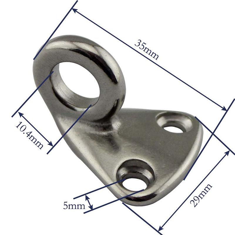 stainless steel coat hook door cloth hanger buckle DIY handmade door hook ship yacht boat hardware