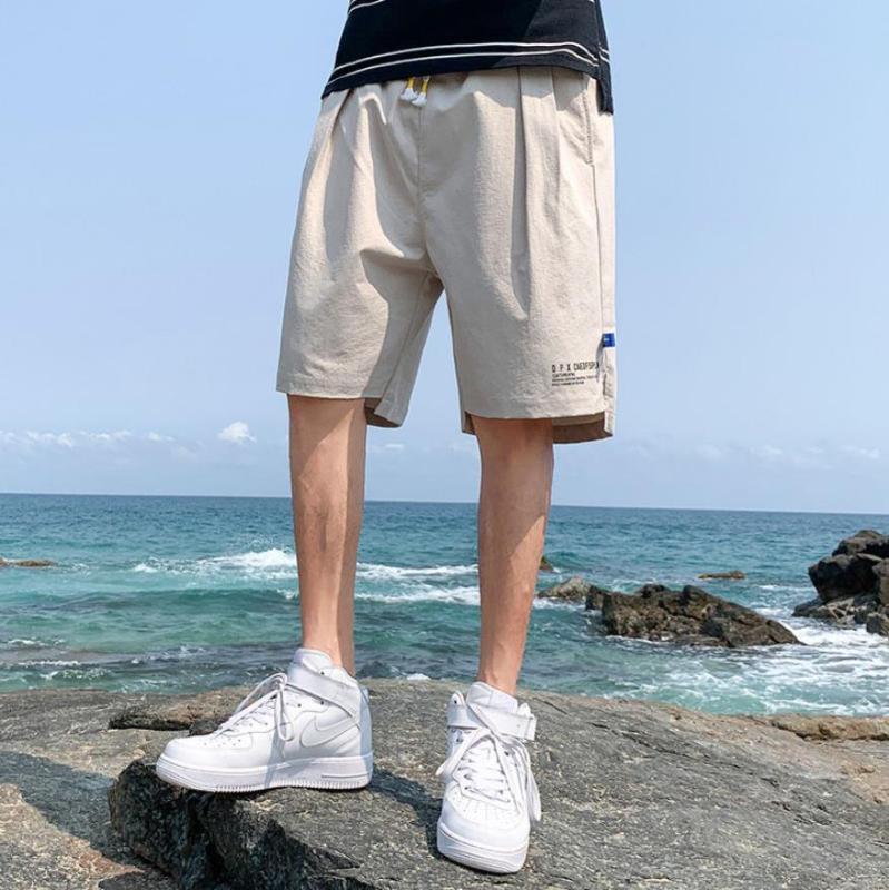 Summer men's shorts casual beach pants new trend overalls pants loose breathable five-point, Khaki
Summer men's shorts casual beach pants new trend overalls pants loose breathable five-point, Khaki