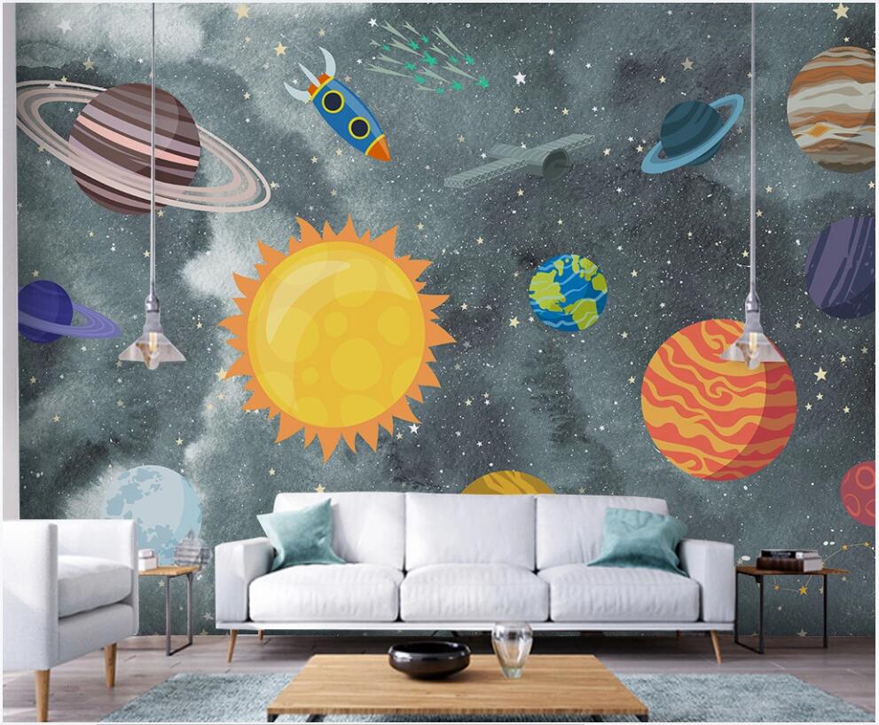 3d photo wallpaper custom mural on the wall Hand drawn space universe planet children's room home decor photo wallpaper in the living room, Non-woven wallpaper
3d photo wallpaper custom mural on the wall Hand drawn space universe planet children's room home decor photo wallpaper in the living room, Non-woven wallpaper