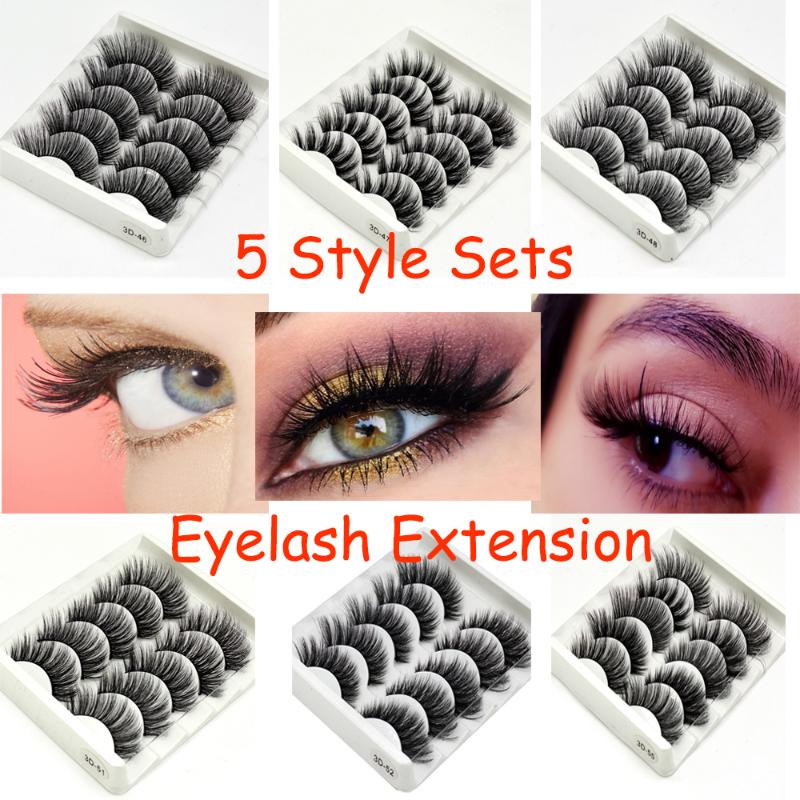 5 Pairs/Set 3D Soft Faux Mink Hair False Eyelashes Stereoscopic Multi layer Wispy Fluffy Lashes Eyelash Extension Makeup Tools 
5 Pairs/Set 3D Soft Faux Mink Hair False Eyelashes Stereoscopic Multi layer Wispy Fluffy Lashes Eyelash Extension Makeup Tools