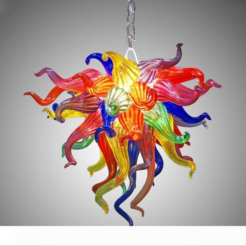 16inch Fancy Art Glass Pendant Lamps Colored LustrehSmall Multi color Hand Blown Glass Chandeliers Lighting for Bedroom Lighting Fi xture
16inch Fancy Art Glass Pendant Lamps Colored LustrehSmall Multi color Hand Blown Glass Chandeliers Lighting for Bedroom Lighting Fi xture