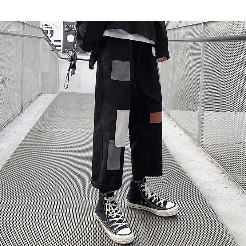 Men Patchwork Korean Harem Pants 2020 Mens Chic Harajuku Black Sweatpants Joggers Male Hip Hop Casual Cargo Pants
Men Patchwork Korean Harem Pants 2020 Mens Chic Harajuku Black Sweatpants Joggers Male Hip Hop Casual Cargo Pants