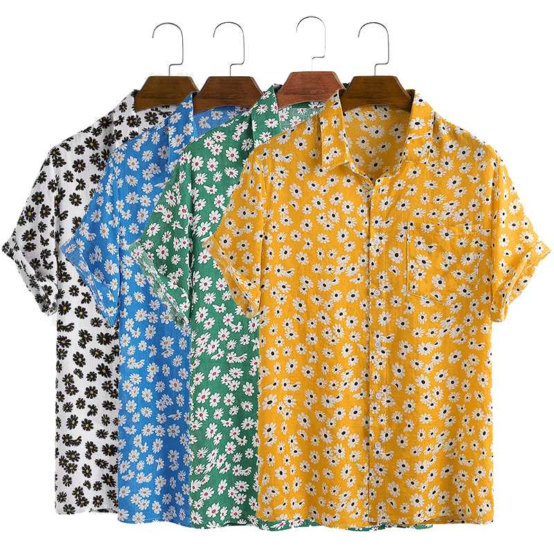 Summer Flower Print Men Shirt Turn-down Collar Short Sleeve Casual Beach Hawaiian Shirts Men Streetwear Camisa 2020 3XL Blouse, Black
Summer Flower Print Men Shirt Turn-down Collar Short Sleeve Casual Beach Hawaiian Shirts Men Streetwear Camisa 2020 3XL Blouse, Black