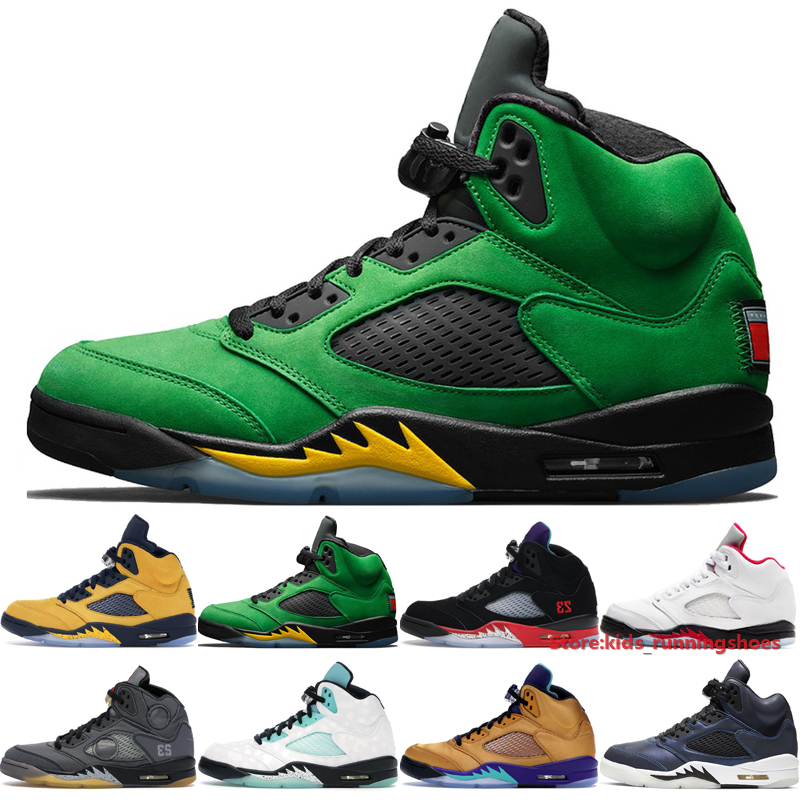 2020 Jumpman 5 Men Basketball Shoes Leather Designer Oregon Top 3 Island Green Off Oil Grey Reflective Big Babys Outdoor Sneakers Size 40-47, C10 oil grey reflective
2020 Jumpman 5 Men Basketball Shoes Leather Designer Oregon Top 3 Island Green Off Oil Grey Reflective Big Babys Outdoor Sneakers Size 40-47, C10 oil grey reflective