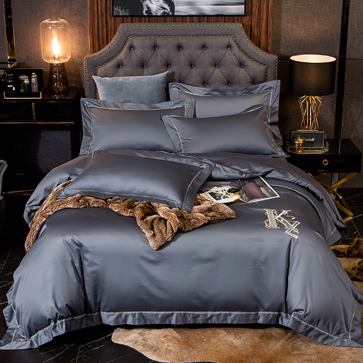 Simple 60 Satin Long-Staple Cotton Hotel Style Four-Piece Cotton 100% Bed Sheet Fitted Bed Sheet Quilt Cover Bedding, As pic
Simple 60 Satin Long-Staple Cotton Hotel Style Four-Piece Cotton 100% Bed Sheet Fitted Bed Sheet Quilt Cover Bedding, As pic