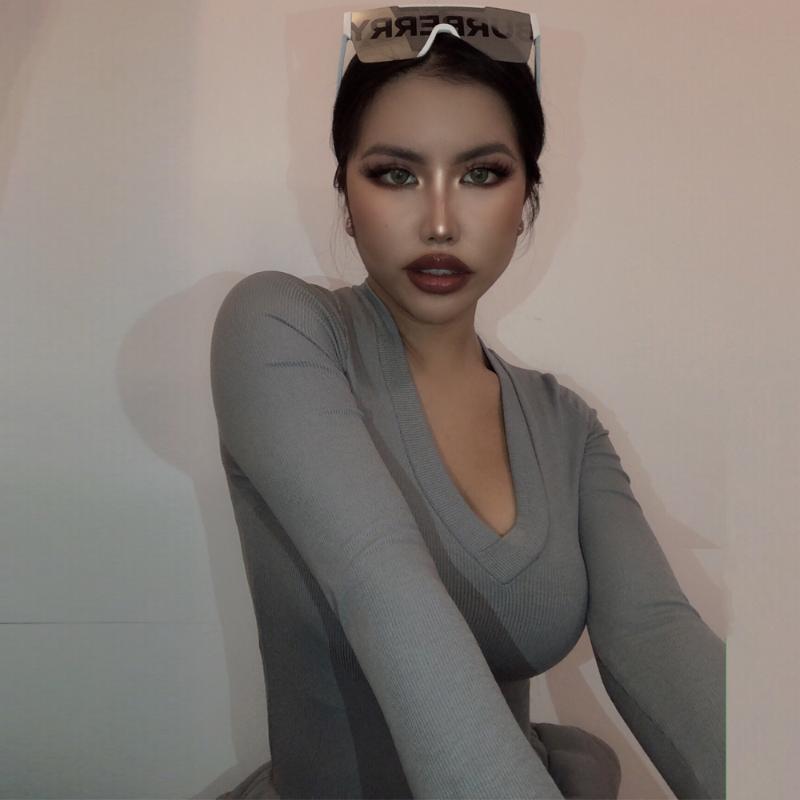 KGFIGU Women long sleeve deep v neck grey bodysuits 2020 New Arrivals rib bodycon short overalls drop shipping, Gray
KGFIGU Women long sleeve deep v neck grey bodysuits 2020 New Arrivals rib bodycon short overalls drop shipping, Gray