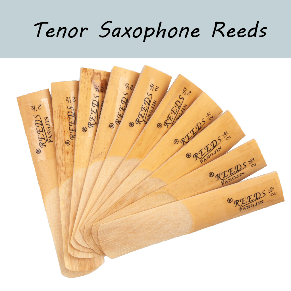 NAOMI 10PCS Tenor Saxophone Reeds Sax Traditional Reeds Strength 25