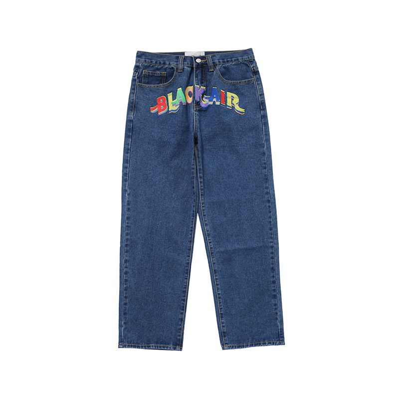 UNCLEDONJM Men's Colorful Tadpole Printed Letter Casual Pants Hip Hop biker jeans men clothes 2020 denim jeans ME-Z68