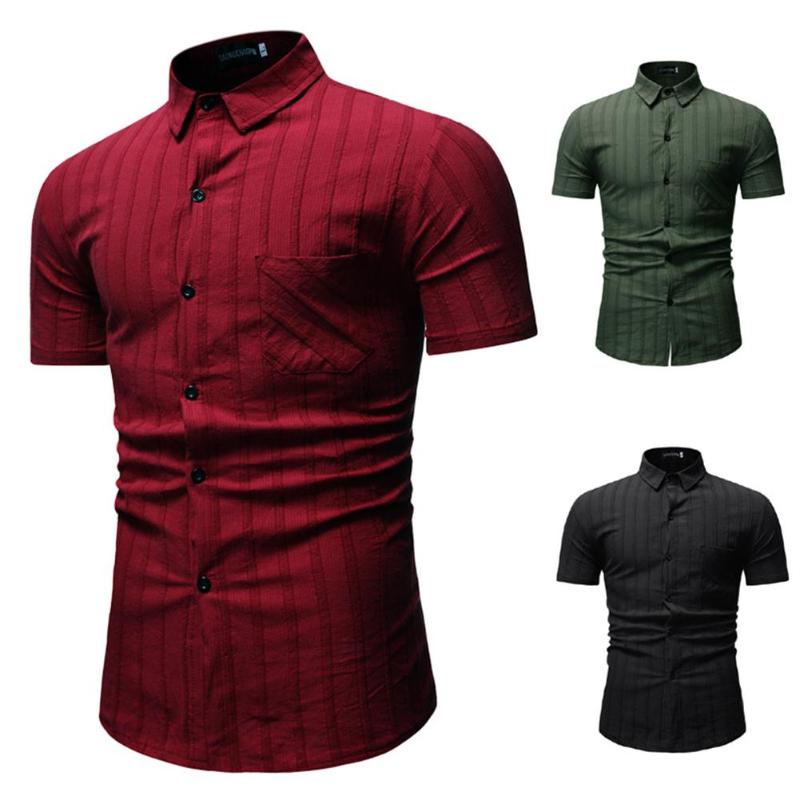 ZACOO Men Shirt Summer Stripe Short Sleeve Lapel Simple Fashion Male Casual Shirt Tops, Black
ZACOO Men Shirt Summer Stripe Short Sleeve Lapel Simple Fashion Male Casual Shirt Tops, Black