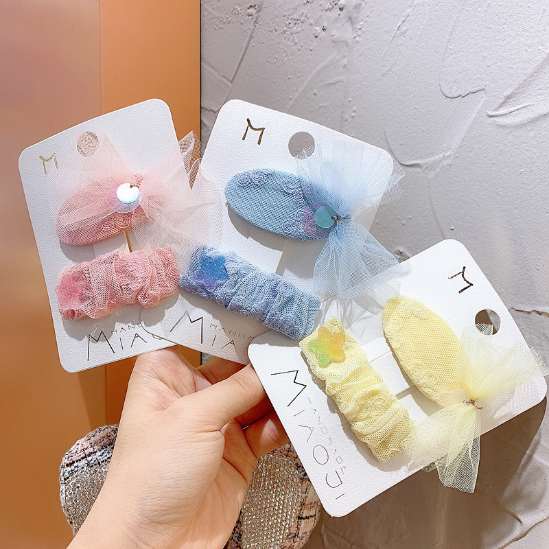 2020 New Korea Style Sweet Simple Cute Mesh Jelly Pentagram Lace Trendy 2 Pcs/Set Hairpin for Girl Fashion Hair Accessories
2020 New Korea Style Sweet Simple Cute Mesh Jelly Pentagram Lace Trendy 2 Pcs/Set Hairpin for Girl Fashion Hair Accessories