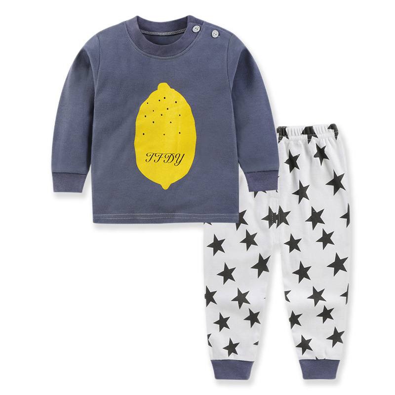 Autumn Pajamas For Children Long Sleeve Cotton Pajamas Suit Cartoon Printed Clothing Set Baby Boys Girls Underwear Sets, P14 
Autumn Pajamas For Children Long Sleeve Cotton Pajamas Suit Cartoon Printed Clothing Set Baby Boys Girls Underwear Sets, P14