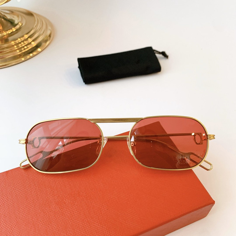 2020 new fashion design CT0112 men's and women's metal small full frame sunglasses frame Revo mirror lens prescription full box