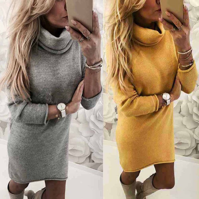 Blackday Fashion ladys sweater Solid Turtleneck Sweater Long Casual Long Sleeve Pullover Dress turtleneck sueteres vestido gola alta, Gray
Blackday Fashion ladys sweater Solid Turtleneck Sweater Long Casual Long Sleeve Pullover Dress turtleneck sueteres vestido gola alta, Gray