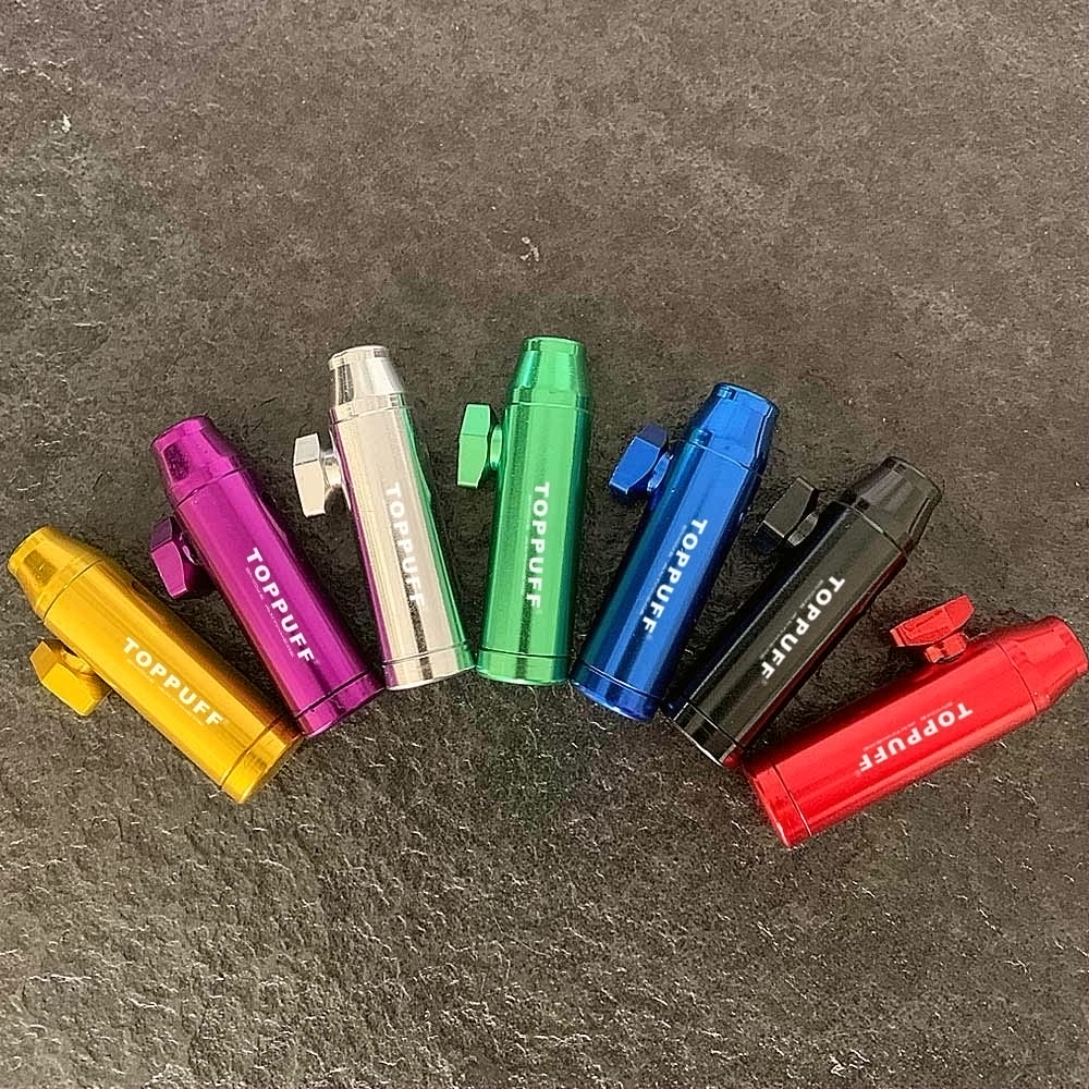 Aluminum metal Bullet Rocket Shaped Snuff Snorter Sniff Dispenser Nasal Smoking Pipe Sniffer glass bongs Endurable Tobacco Pipe
Aluminum metal Bullet Rocket Shaped Snuff Snorter Sniff Dispenser Nasal Smoking Pipe Sniffer glass bongs Endurable Tobacco Pipe