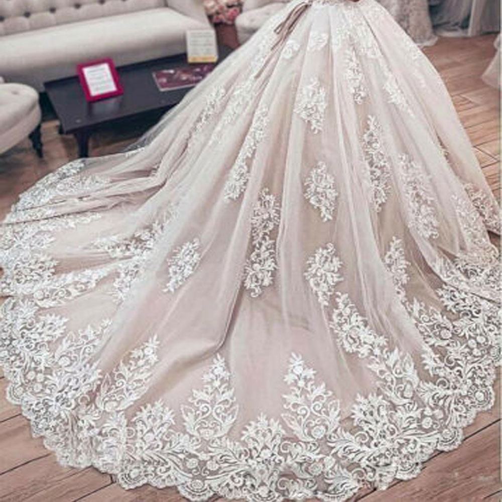 Wedding Dresses Bridal Ball Gowns Princess Off Shoulder Lace Appliques Beading Beaded Size 4 6 8 10 12 14 16 18 20 Custom