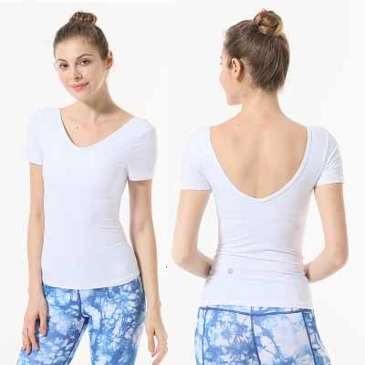 V-neck solid color short sleeve yoga top Breathable Quick-drying Perspiration Yoga clothing, Black
V-neck solid color short sleeve yoga top Breathable Quick-drying Perspiration Yoga clothing, Black