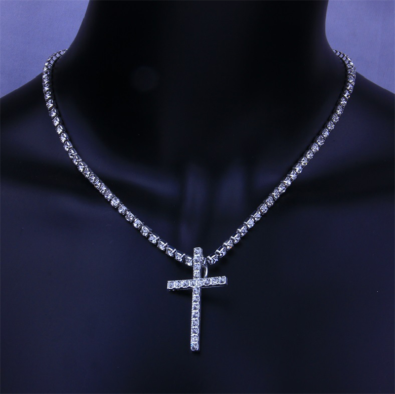 New Iced Out Cross Necklaces Cubic Zircon Tennis Chains Mens Hip Hop Jewelry Women Fashion Gold Silver CZ Pendant Party Choker Necklace Gift
New Iced Out Cross Necklaces Cubic Zircon Tennis Chains Mens Hip Hop Jewelry Women Fashion Gold Silver CZ Pendant Party Choker Necklace Gift
