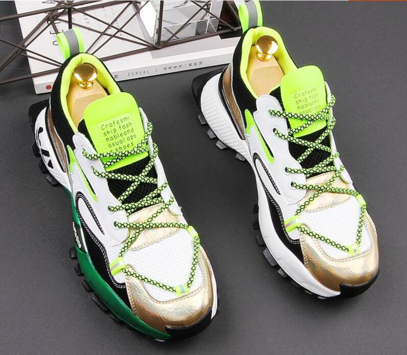 2020 New Men's designer color Patchwork Breathable casual Shoes British thick bottom sneakers young student travel shoes zapatos hombre
2020 New Men's designer color Patchwork Breathable casual Shoes British thick bottom sneakers young student travel shoes zapatos hombre