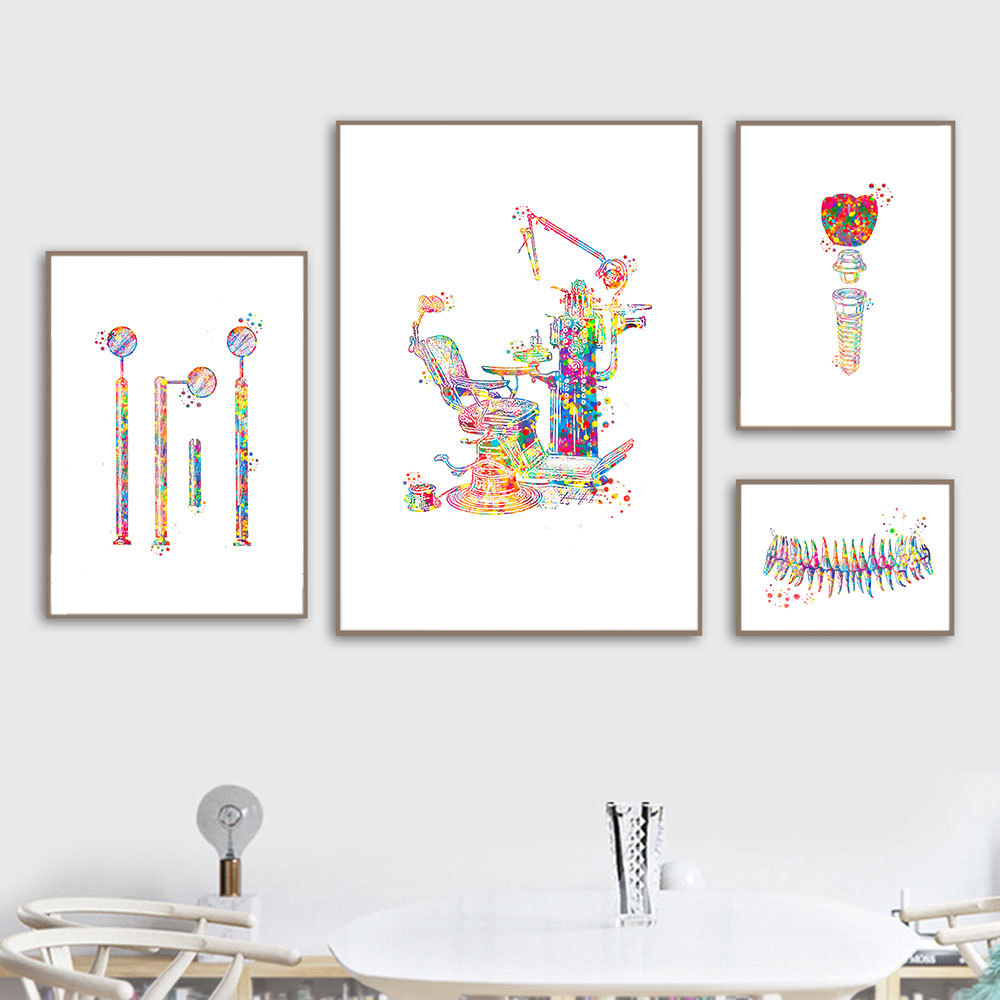 Dental Equipment Poster Teeth Anatomy Canvas Painting Dentist Gift Picture Medical Wall Art Watercolor Print Clinic Wall Decor
Dental Equipment Poster Teeth Anatomy Canvas Painting Dentist Gift Picture Medical Wall Art Watercolor Print Clinic Wall Decor