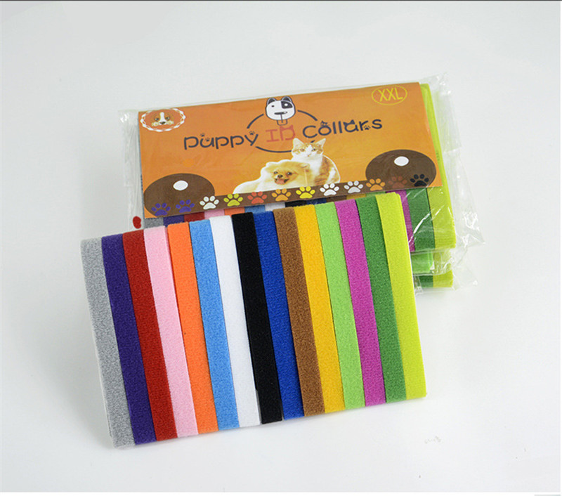 100sets Puppy ID Collar Identification ID Collars Band for Whelp Puppy Kitten Dog Pet Cat Velvet Practical 12 Colors
100sets Puppy ID Collar Identification ID Collars Band for Whelp Puppy Kitten Dog Pet Cat Velvet Practical 12 Colors