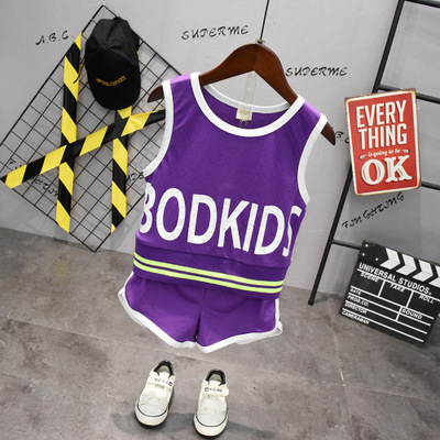 Children Casual Summer Suits Boys and Girls New Vest + Shorts Suits Kids Sportwears Children Letter Print Sets Designer Two-piece Set, Purple
Children Casual Summer Suits Boys and Girls New Vest + Shorts Suits Kids Sportwears Children Letter Print Sets Designer Two-piece Set, Purple