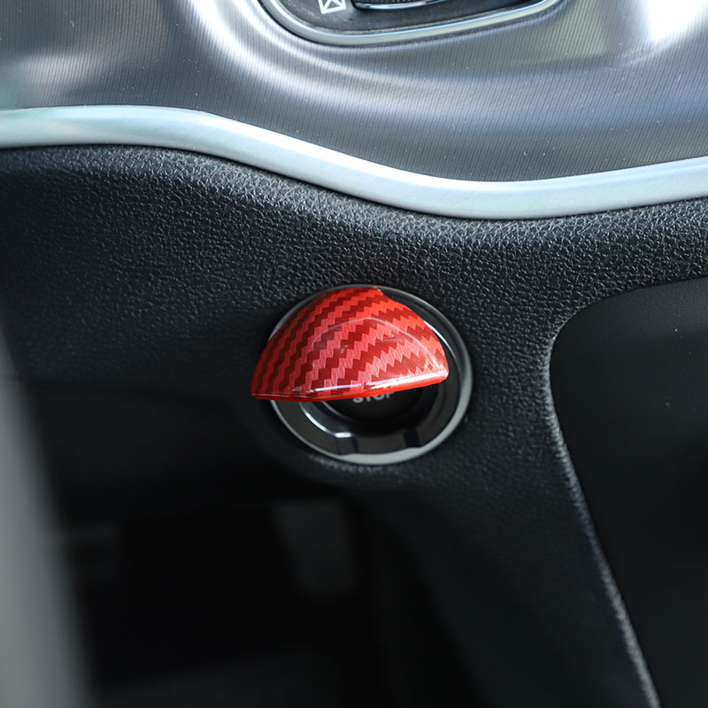 ABS Car Engine Start Button Cover for Dodge Challenger 2015 UP Factory Outlet Car Interior Accessories