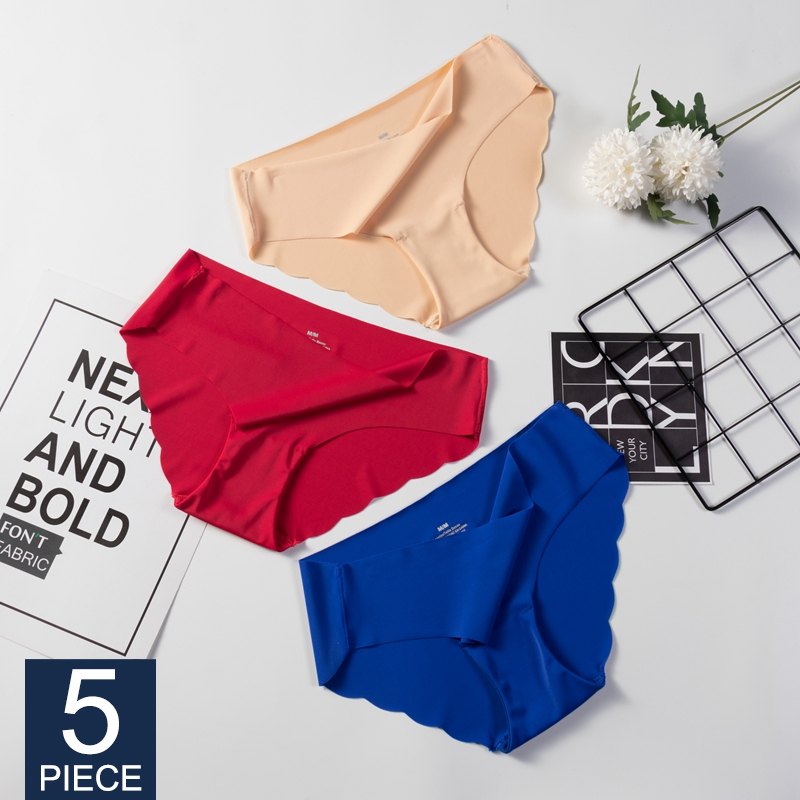 Panties For Women Seamless Panty Set Solid Invisible Underwear Sexy Low Waist Briefs Women' Underpants Lingerie 5 Pcs, Set 1
Panties For Women Seamless Panty Set Solid Invisible Underwear Sexy Low Waist Briefs Women' Underpants Lingerie 5 Pcs, Set 1