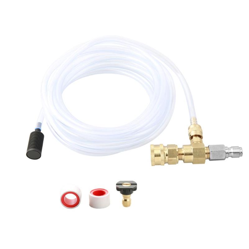 Sooprisne Injector Kit High Pressure Washer 4000 PSI Adjustable Soap 1/4 Inch Nozzle 16 Ft Hose 3/8 Inch Quick Connect
Sooprisne Injector Kit High Pressure Washer 4000 PSI Adjustable Soap 1/4 Inch Nozzle 16 Ft Hose 3/8 Inch Quick Connect