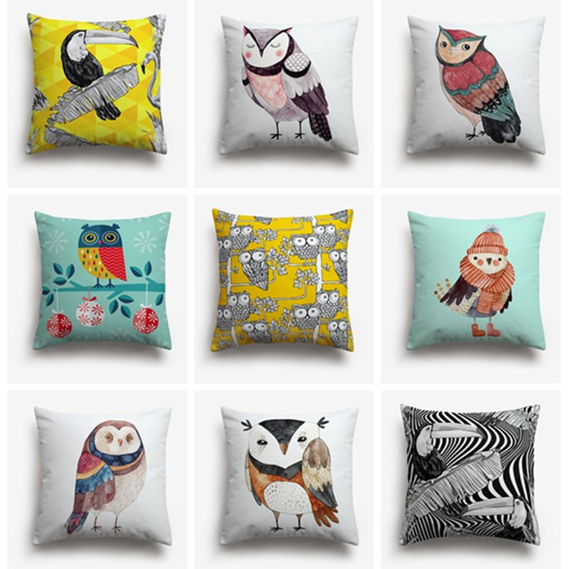 Owls And Trees Pattern Cushions Cover Home Decor Yellow Background Decorative Pillows Pure White Linen Material Pillow Case, Sl0105
Owls And Trees Pattern Cushions Cover Home Decor Yellow Background Decorative Pillows Pure White Linen Material Pillow Case, Sl0105