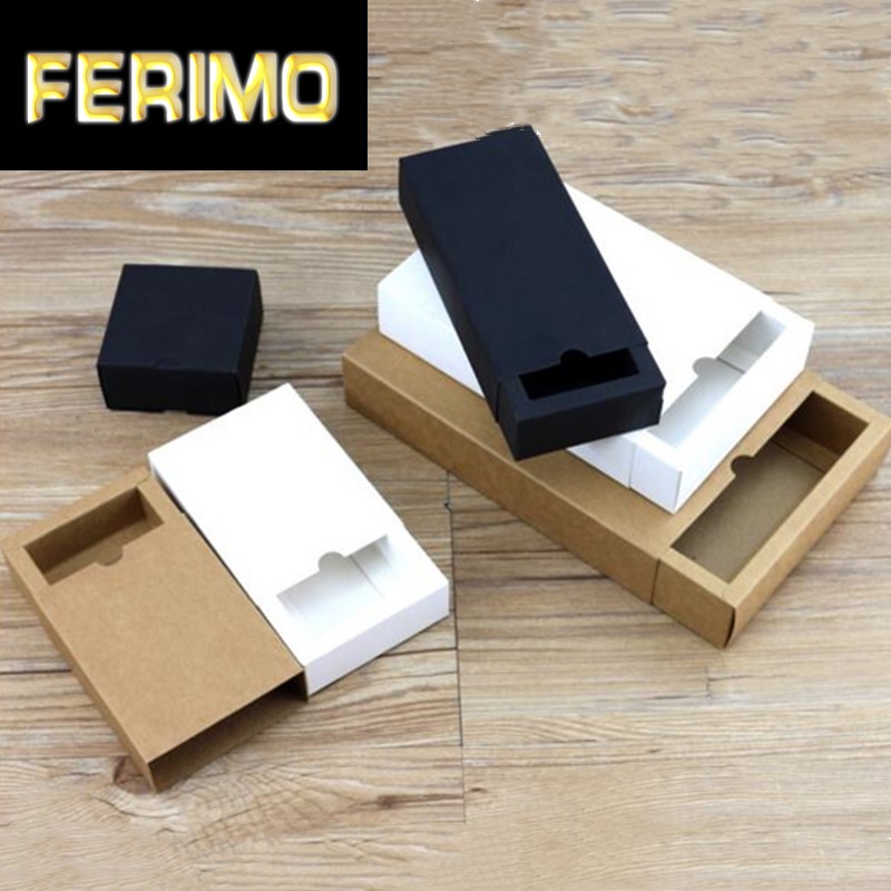 20PCS/Lot White/Black/Kraft Gift box Retail Black Kraft Paper Drawer Box, blank Gift Cardboard boxes Carton box 
20PCS/Lot White/Black/Kraft Gift box Retail Black Kraft Paper Drawer Box, blank Gift Cardboard boxes Carton box