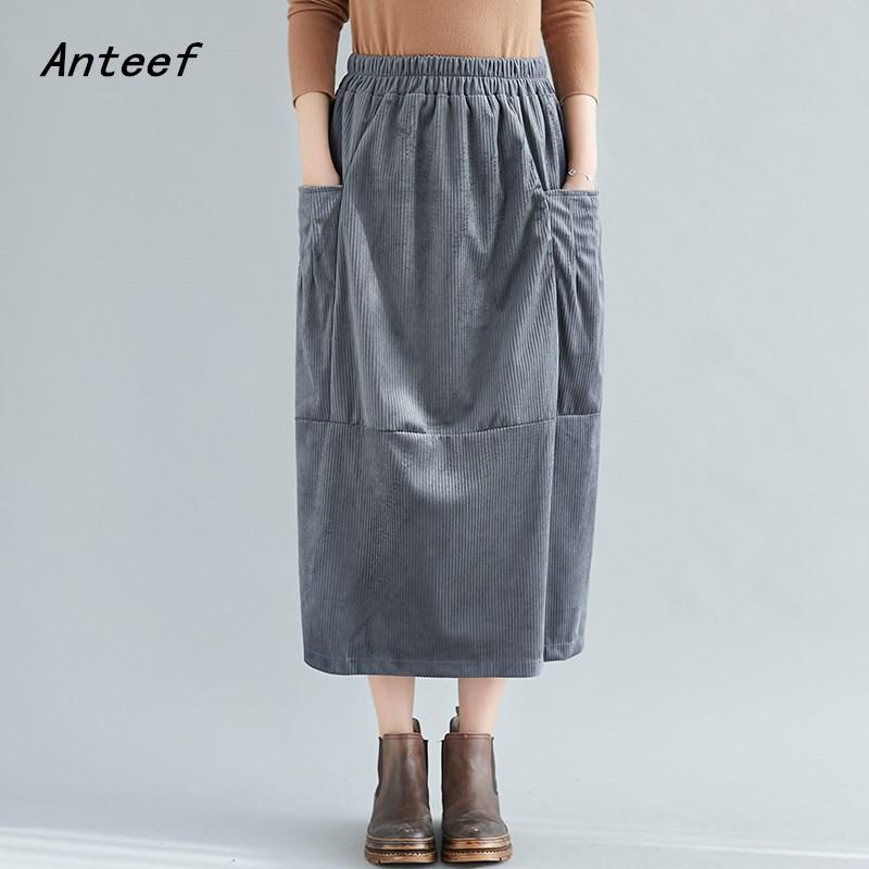 corduroy plus size vintage 2020 high waist clothes autumn winter casual loose long skirts womens skirt women streetwear, Black
corduroy plus size vintage 2020 high waist clothes autumn winter casual loose long skirts womens skirt women streetwear, Black