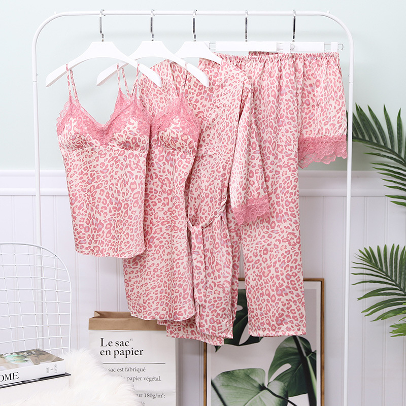 Lepoard Women Nightwear Home Clothing Sleep Set Sexy Print Kimono Gown Intimate Lingerie Novelty Print Homewear Nightgown, Pink
Lepoard Women Nightwear Home Clothing Sleep Set Sexy Print Kimono Gown Intimate Lingerie Novelty Print Homewear Nightgown, Pink