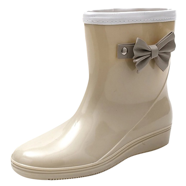 Women Flat Heel Round Head Boots Rainboots Fashion Low-Heeled Middle Tube Rain Boots Non-Slip Waterproof Water shoes woman, Grey
Women Flat Heel Round Head Boots Rainboots Fashion Low-Heeled Middle Tube Rain Boots Non-Slip Waterproof Water shoes woman, Grey