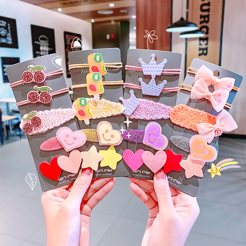 5Pcs/Set Kids Fruit Elastic Hair Bands Hair Rope Baby Girls Bows Crown Clips Hairpins Headband Wholesale Accessories
5Pcs/Set Kids Fruit Elastic Hair Bands Hair Rope Baby Girls Bows Crown Clips Hairpins Headband Wholesale Accessories