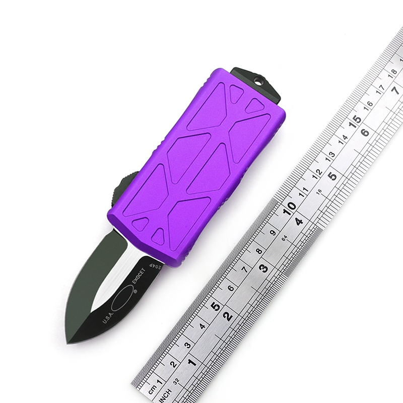 5.6" Exocet Automatic Knife High-End Quality Aluminum CNC Stonewash D2 blade Wallet knife Give a titanium alloy knife pendant EDC tool
5.6" Exocet Automatic Knife High-End Quality Aluminum CNC Stonewash D2 blade Wallet knife Give a titanium alloy knife pendant EDC tool