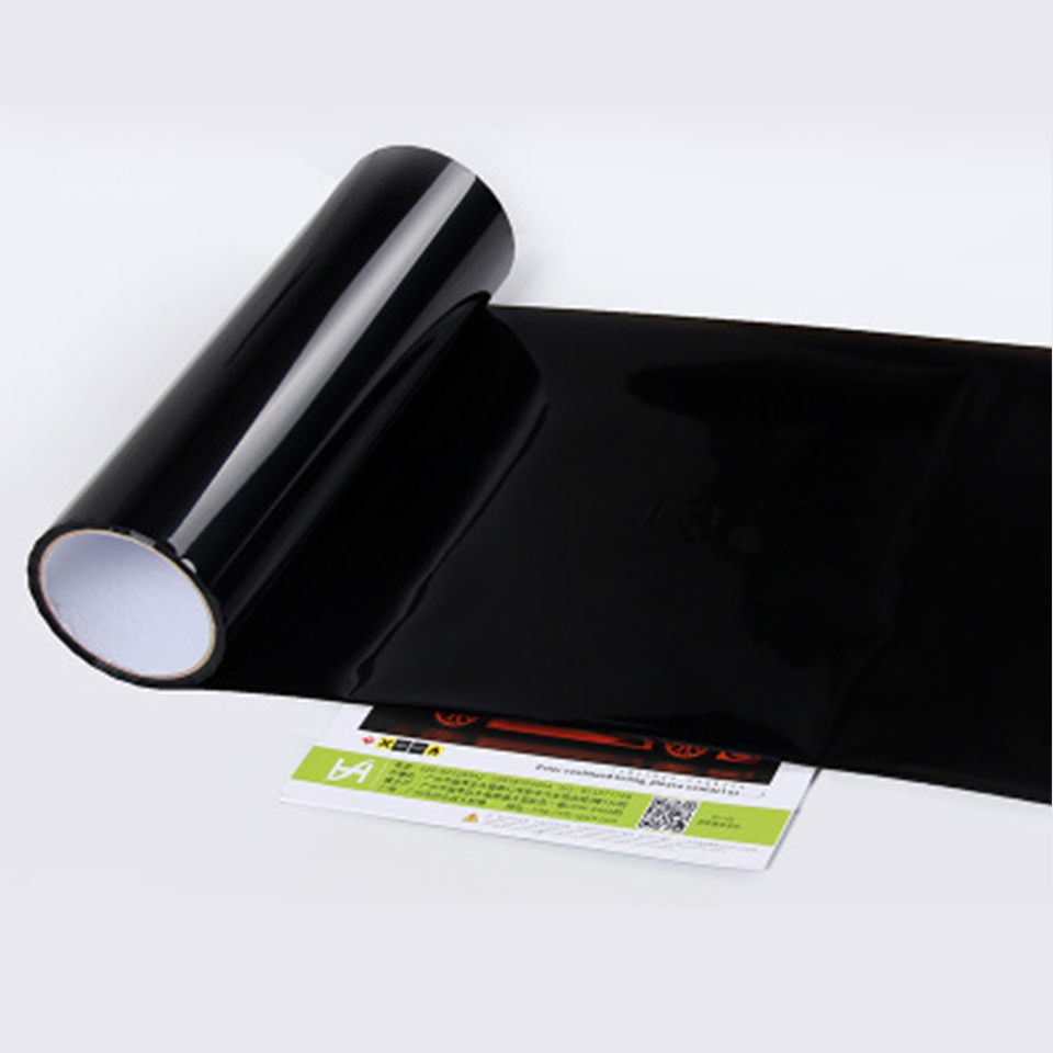 Headlight Tint Film Dark Smoke, 0.3mm Thick PVC Vinyl Wrap 10 Meter Roll for Tail Lights, Fog Lights, Car Light Tinting & Protection