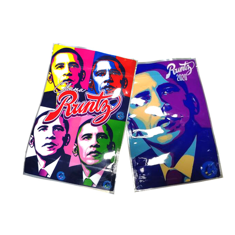 Runtz Obama Bag Joker Up Mylar Bags 3.5g Zipper Pouch Packaging Storage Retail Package DHL Free от DHgate WW