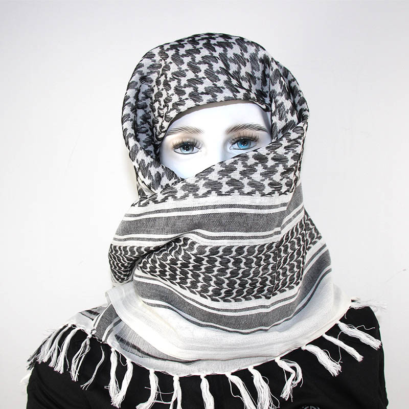 Hunting Arab Keffiyeh Shemagh Scarf Windproof Windy Hiking Shawl Neck Cover Head Wrap Cotton With Tassel For Men Women, White
Hunting Arab Keffiyeh Shemagh Scarf Windproof Windy Hiking Shawl Neck Cover Head Wrap Cotton With Tassel For Men Women, White