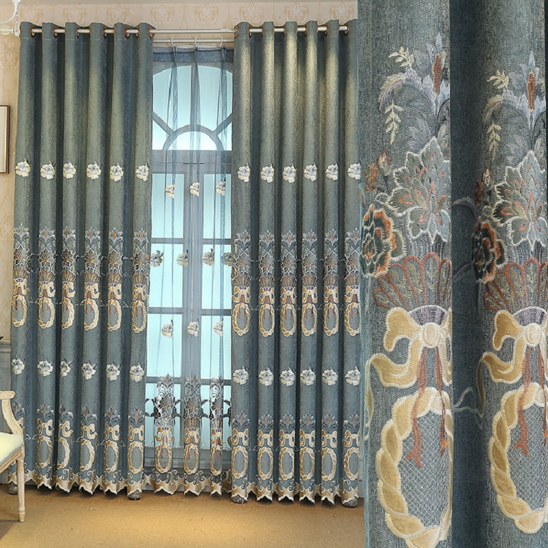 Curtains for Living Room Curtain Valance for Bedroom European Chenille Jacquard High-grade Embroidered Balcony French Window, Tulle
Curtains for Living Room Curtain Valance for Bedroom European Chenille Jacquard High-grade Embroidered Balcony French Window, Tulle