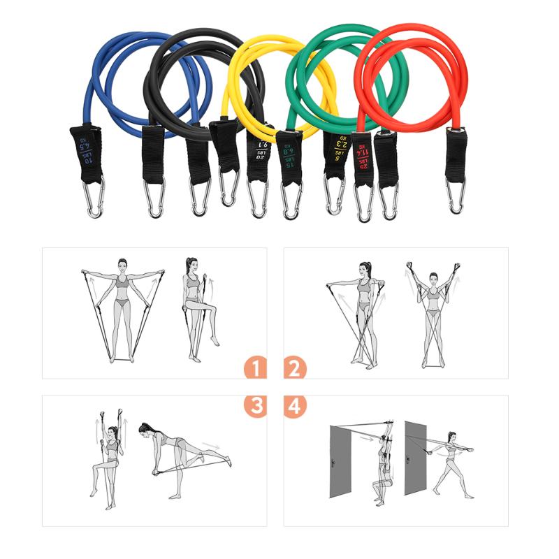 TOMSHOO Resistance Band Set 17Pcs Gym Strength Training Rubber Loops Band Workout Fintess Exercise Bands Door Anchor Ankle Strap
TOMSHOO Resistance Band Set 17Pcs Gym Strength Training Rubber Loops Band Workout Fintess Exercise Bands Door Anchor Ankle Strap