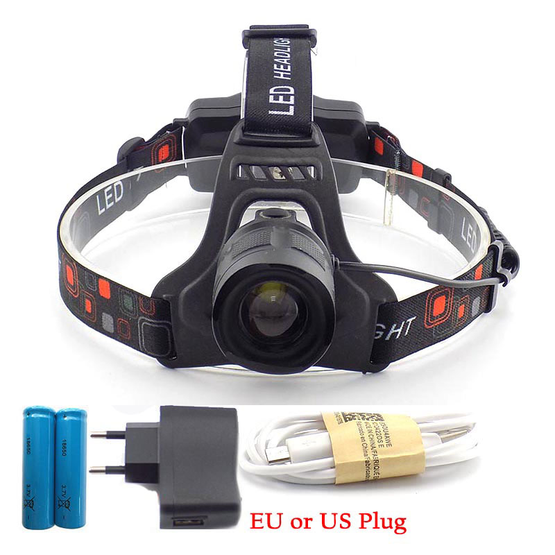 USB Rechargeable L2 LED Headlamp Frontale Head Torch Lamp Lampe Headlight for Fishing Zoomable Charging Cable Port
USB Rechargeable L2 LED Headlamp Frontale Head Torch Lamp Lampe Headlight for Fishing Zoomable Charging Cable Port