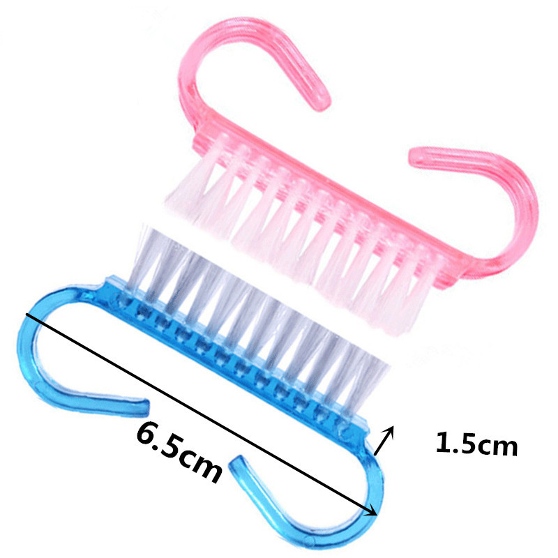 Pink Nail Cleaning Brush Dust Brush Calf Horn Brush Arte De Unas Pink Soft Nail Art Care Tool Portable After File Nail Art Tools For Women