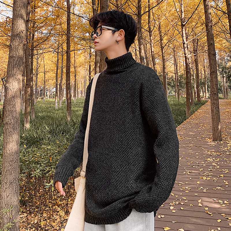 Men's Turtleneck Cotton Pullover Autumn Winter Warm Spacious Solid Long Sleeve Comfortable Clothes Knitted Casual Male Sweater, Black
Men's Turtleneck Cotton Pullover Autumn Winter Warm Spacious Solid Long Sleeve Comfortable Clothes Knitted Casual Male Sweater, Black