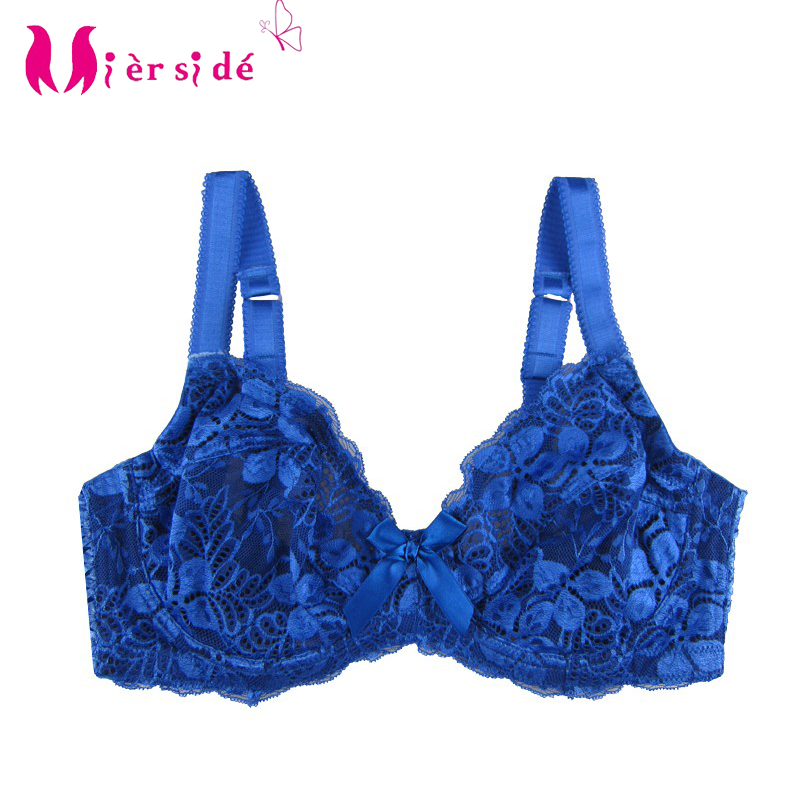 Mierside ZBW015 Big Bra Single Breathable Unlined Floral Lace Women Nylon Push Up Bra Bralette Summer Style 32-40C D E F DD DDD, Blue
Mierside ZBW015 Big Bra Single Breathable Unlined Floral Lace Women Nylon Push Up Bra Bralette Summer Style 32-40C D E F DD DDD, Blue